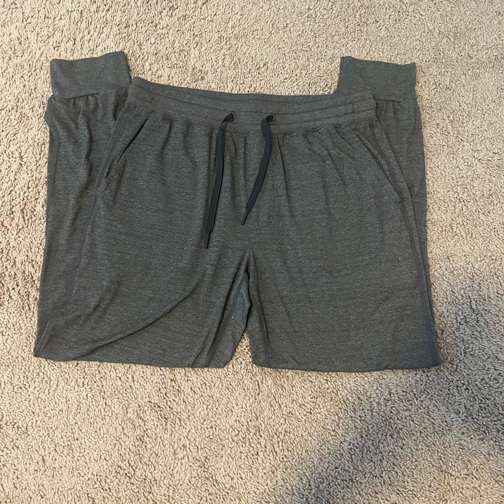 Gray Drawstring Lounge Shorts